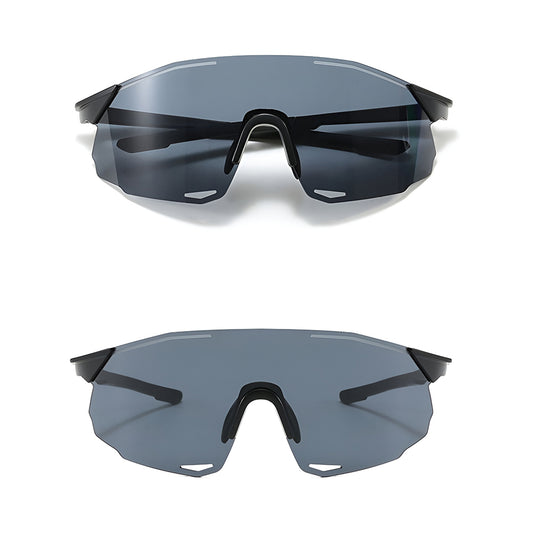 Unisex Techsuit 8853 Fahrradbrille, Schwarz Grau