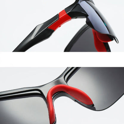 Lunettes de Cyclisme Unisexes Techsuit 9301, Protection UV, Noir Bleu