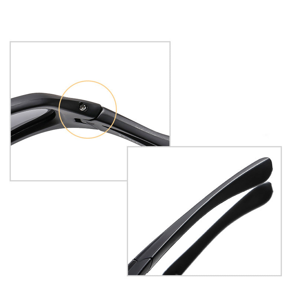 Unisex Cycling Glasses Techsuit 9309, Polarized, Black Yellow