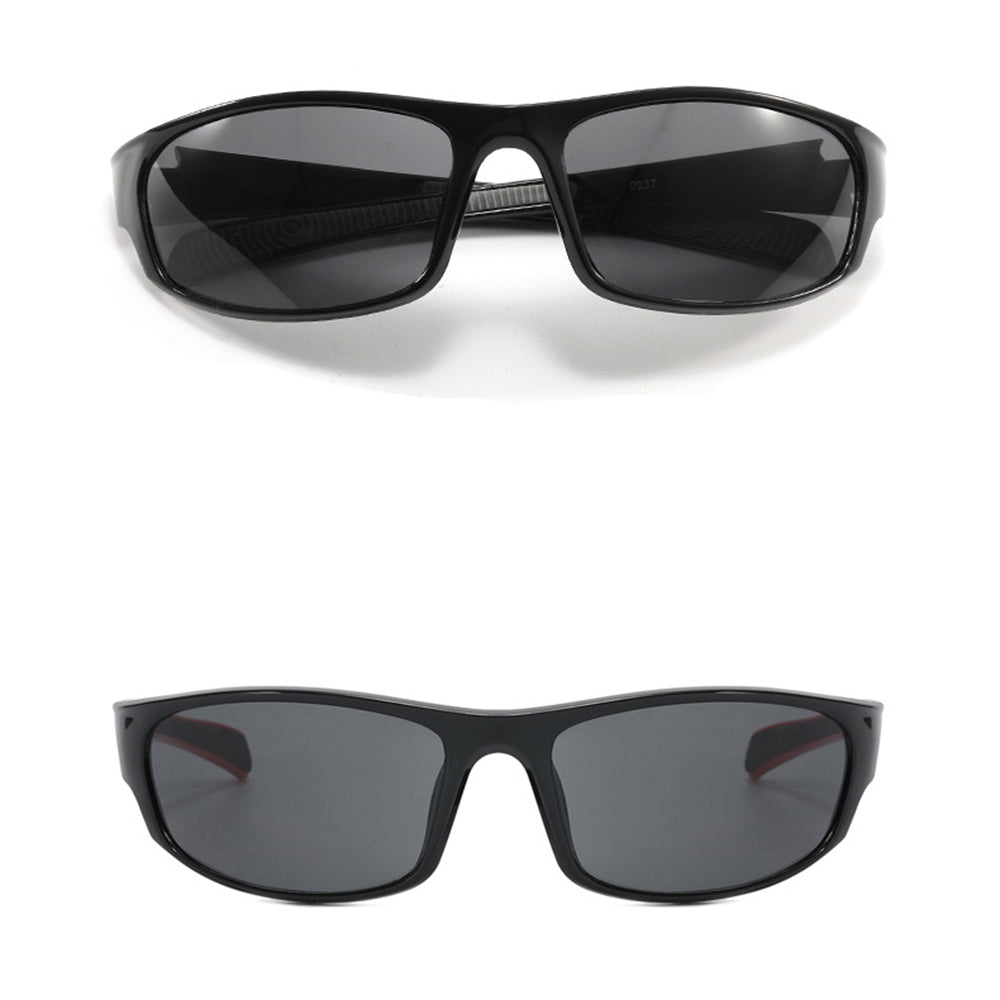 Unisex Fahrradbrille Techsuit 9937, Schwarz Blau Gelb