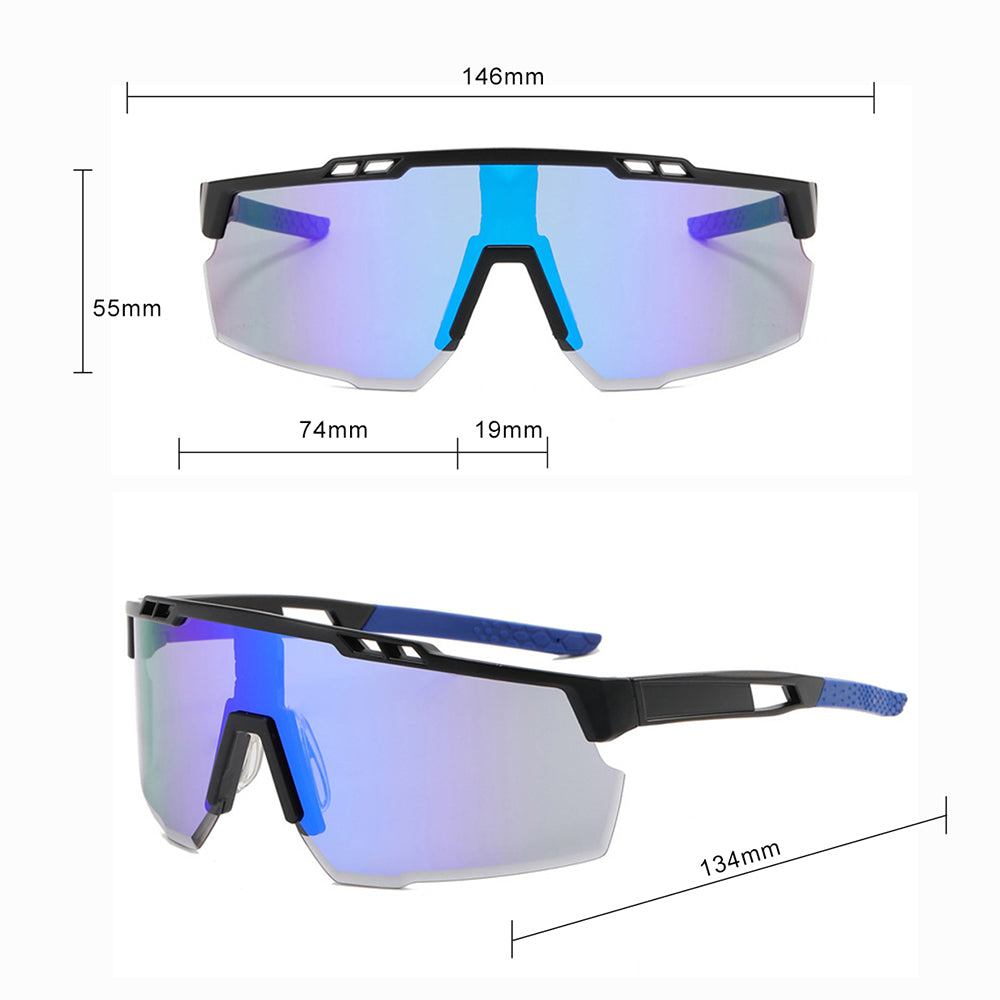 Lunettes de Cyclisme Unisex Techsuit 9963, Noir Gris