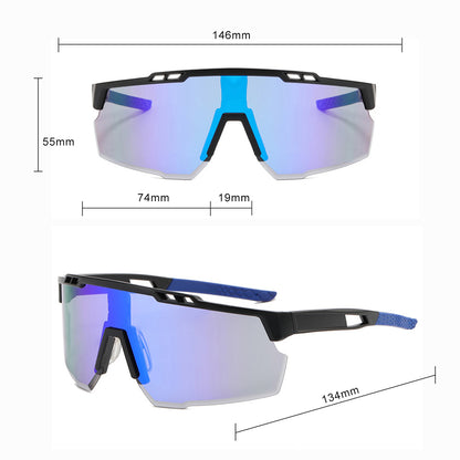 Lunettes de Cyclisme Unisex Techsuit 9963, Noir Gris