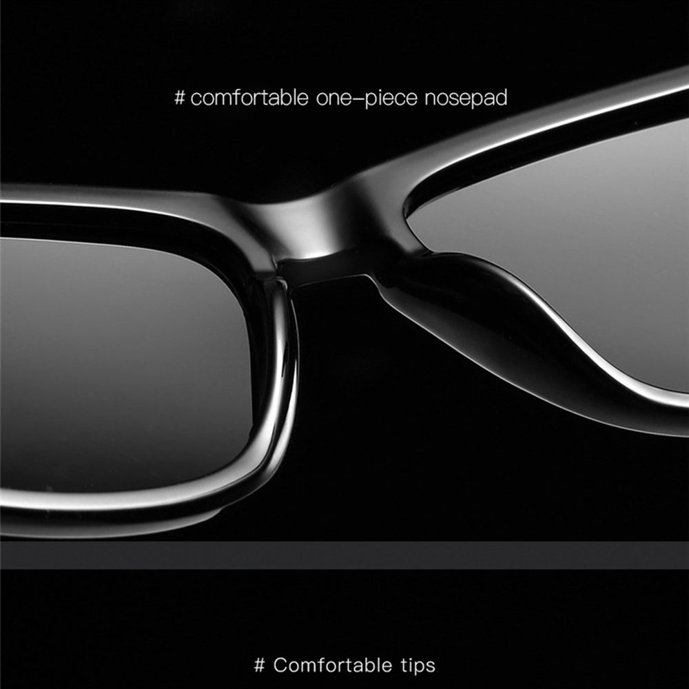 Herren-Sonnenbrille Techsuit 0717, polarisiert, UV-Schutz, schwarz-blau