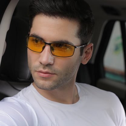 Herren-Sonnenbrille Techsuit 559, polarisiert, UV-Schutz, schwarz