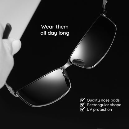 Herren-Sonnenbrille Techsuit 559, polarisiert, UV-Schutz, schwarz