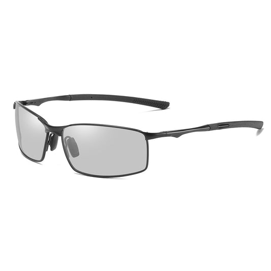 Herren-Sonnenbrille Techsuit 559, polarisiert, UV-Schutz, schwarz transparent