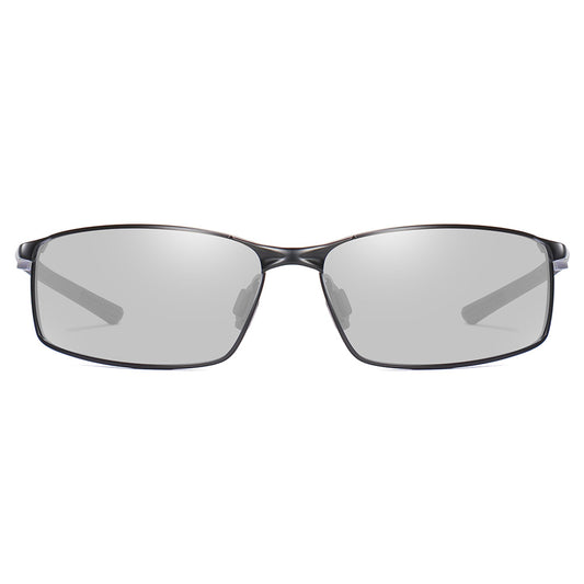 Lunettes de Soleil Homme Techsuit 559, Polarisées, Protection UV, Noires Transparentes