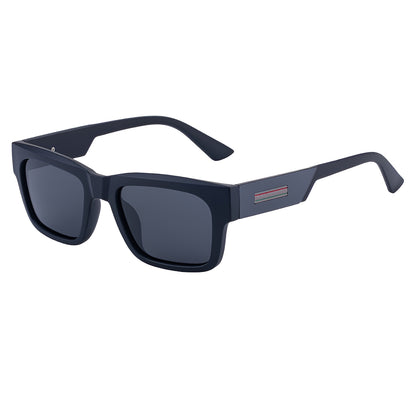 Herren-Sonnenbrille Techsuit 8491, polarisiert, UV-Schutz, matt schwarz-grau