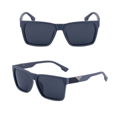 Herren-Sonnenbrille Techsuit 8500, polarisiert, UV-Schutz, Schwarz Grau