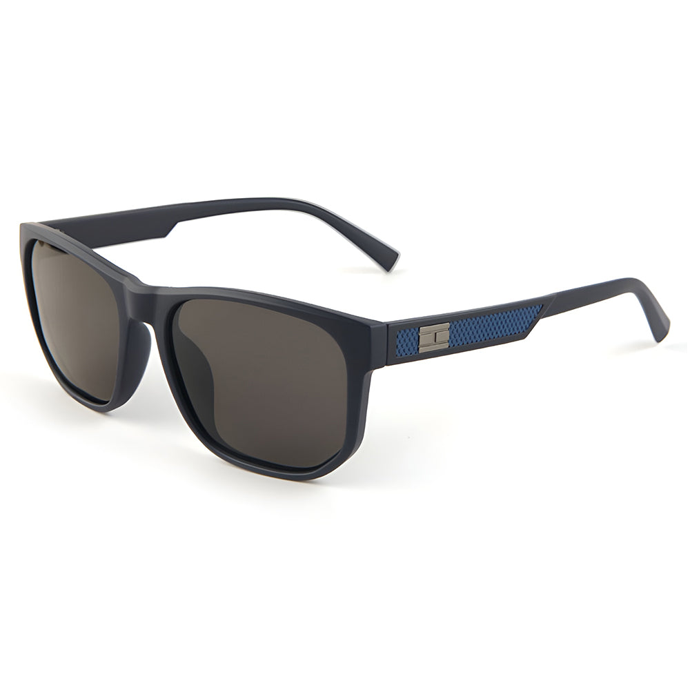 Herren-Sonnenbrille Techsuit 8502, polarisiert, UV-Schutz, mattblau-grau