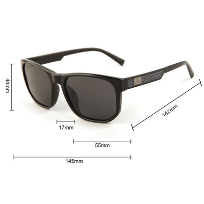 Herren-Sonnenbrille Techsuit 8502, polarisiert, UV-Schutz, mattblau-grau