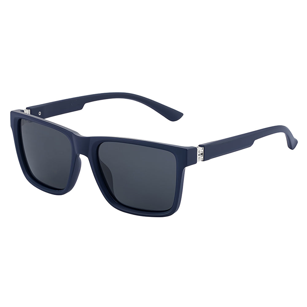 Herren-Sonnenbrille Techsuit 8506, polarisiert, UV-Schutz, mattblau-grau