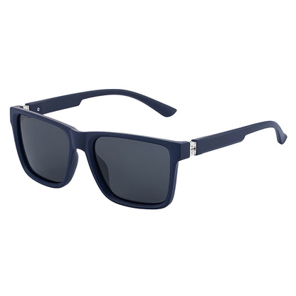 Herren-Sonnenbrille Techsuit 8506, polarisiert, UV-Schutz, mattblau-grau
