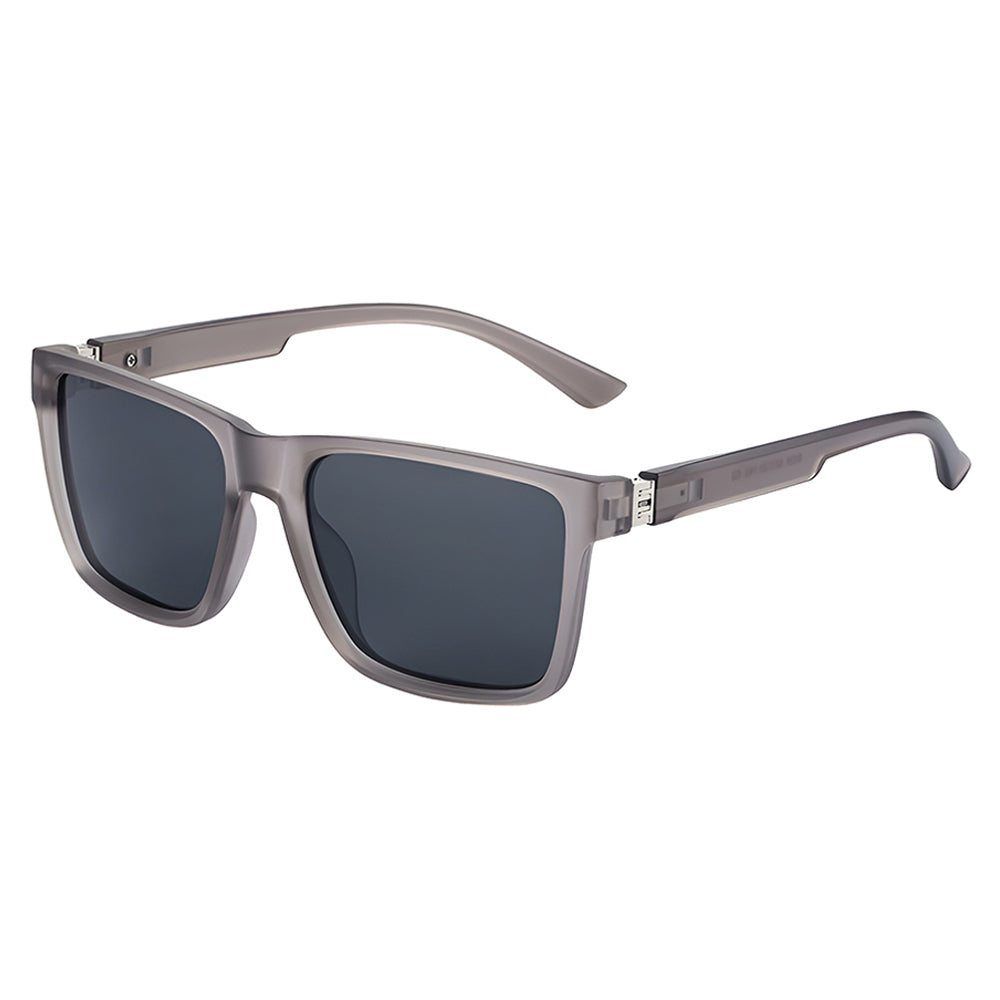 Herren-Sonnenbrille Techsuit 8506, polarisiert, UV-Schutz, mattgrau