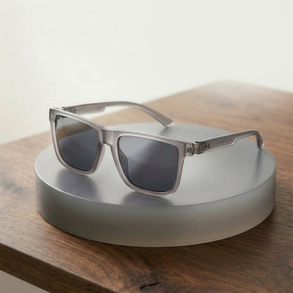 Herren-Sonnenbrille Techsuit 8506, polarisiert, UV-Schutz, mattgrau