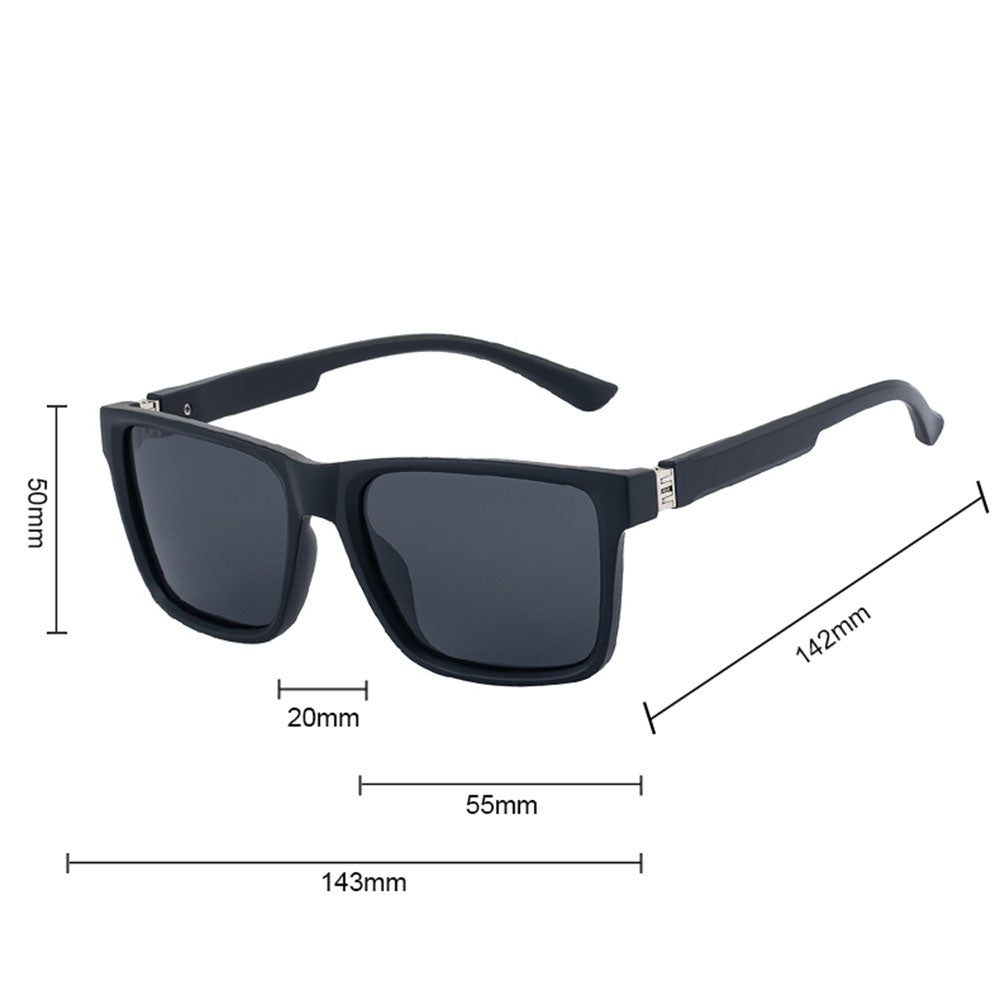 Herren-Sonnenbrille Techsuit 8506, polarisiert, UV-Schutz, mattgrau