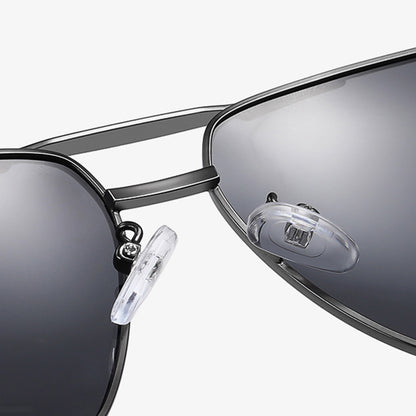 Herren-Sonnenbrille Techsuit LM001, polarisiert, UV-Schutz, grau photochromatisch