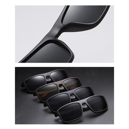 Lunettes de Soleil Homme Techsuit TR90 (MM101), Polarisées, Protection UV, Marron