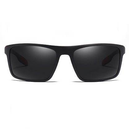 Men's Techsuit TR90 Sunglasses (MM101), Polarized, UV Protection, Matte Black Red