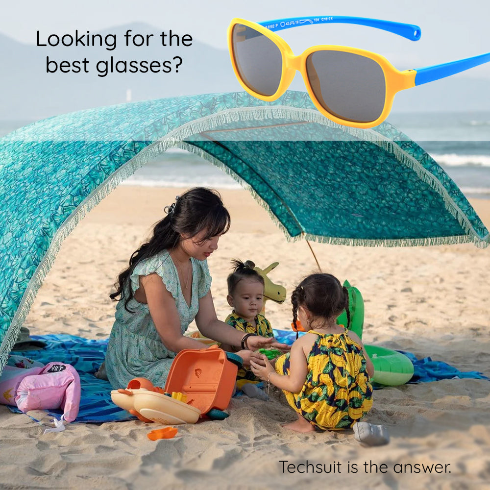 Lunettes de Soleil Bébé Techsuit 8192-C1, Polarisées, Vert Rose