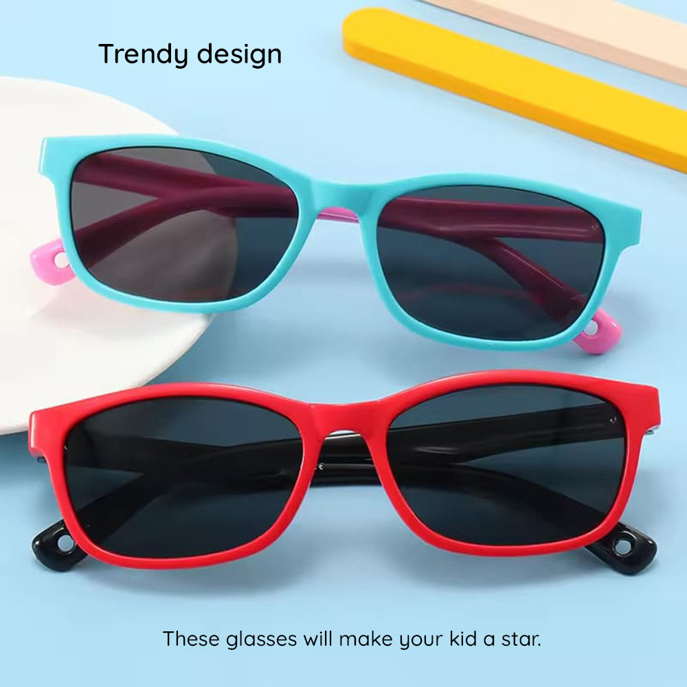 Lunettes de Soleil Bébé Techsuit 8260-C34, Polarisées, Violet Turquoise