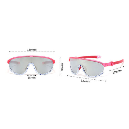 Techsuit Kinder Sonnenbrille 2025, polarisiert, UV-Schutz, gelb