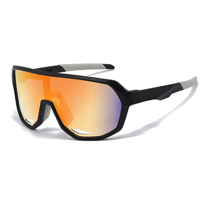 Techsuit 22312 Kinder-Sonnenbrille, polarisiert, UV-Schutz, orange-schwarz