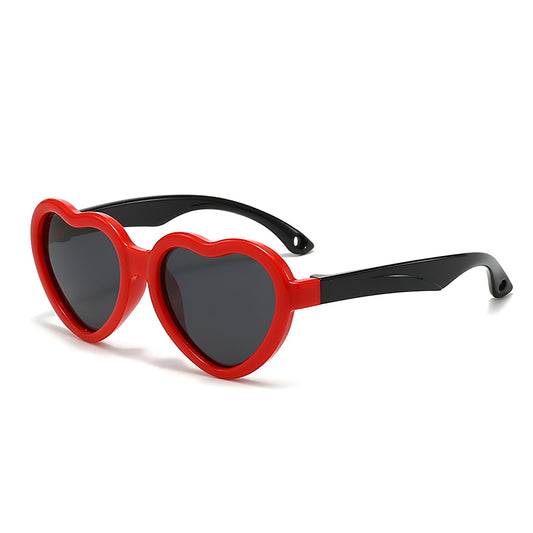 Lunettes de Soleil Enfants Techsuit 23070, Polarisées, Protection UV, Noir Rouge
