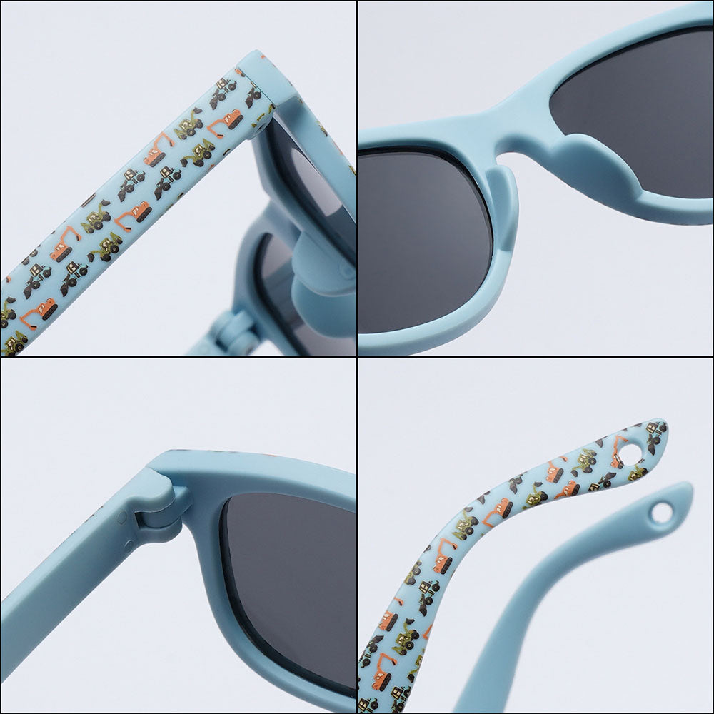 Lunettes de Soleil Enfants Techsuit 5218, Polarisées, Protection UV, Bleues