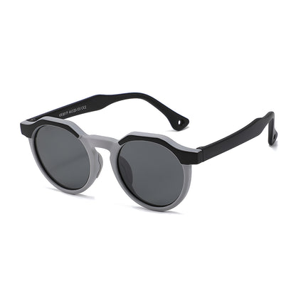 Techsuit 601 Kids' Sunglasses, Polarized, UV Protection, Black Gray