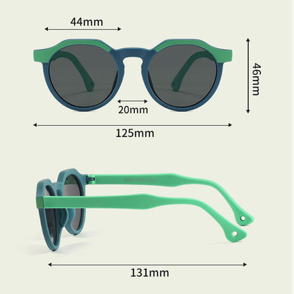 Techsuit 601 Kids' Sunglasses, Polarized, UV Protection, Black Gray