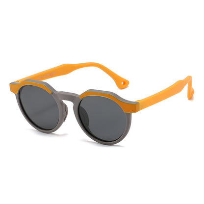 Lunettes de Soleil Enfants Techsuit 601, Polarisées, Protection UV, Orange Gris