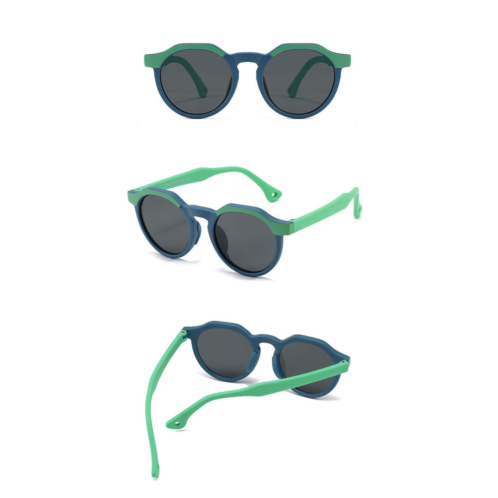 Techsuit 601 Kinder Sonnenbrille, polarisiert, UV-Schutz, Rosa Rot