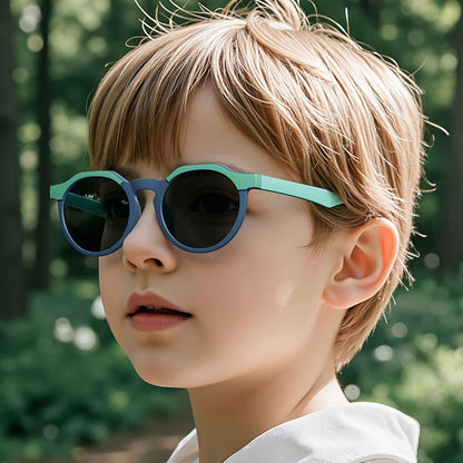 Techsuit 601 Kinder Sonnenbrille, polarisiert, UV-Schutz, Rosa Rot