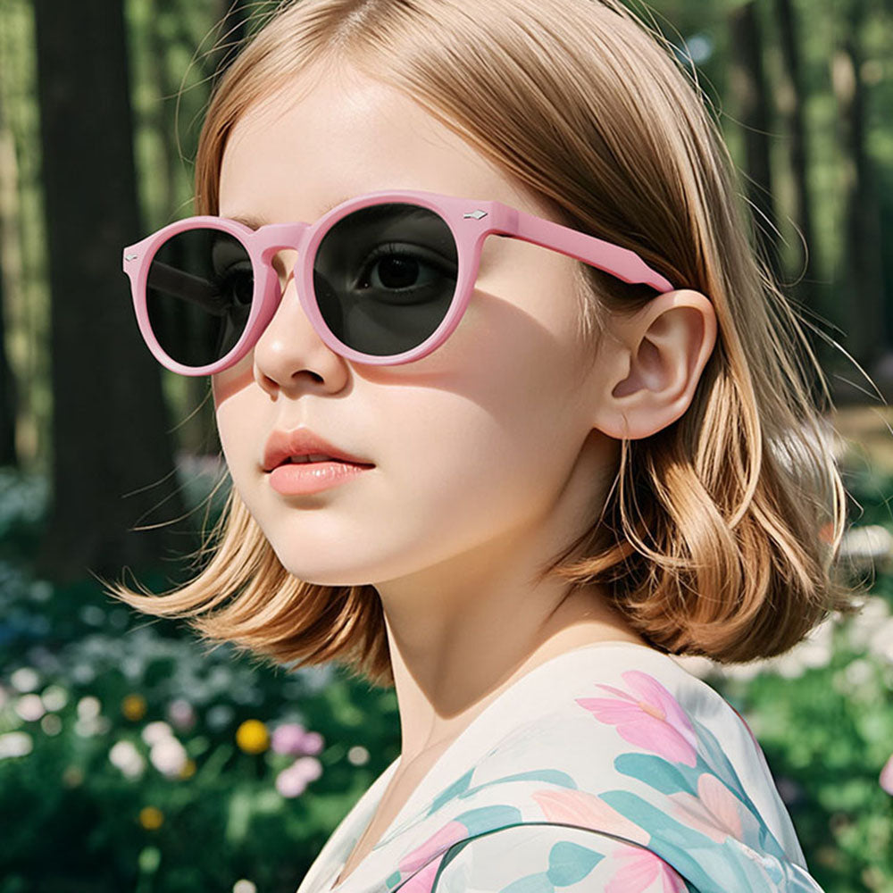 Techsuit 602 Kinder Sonnenbrille, polarisiert, UV-Schutz, Beige