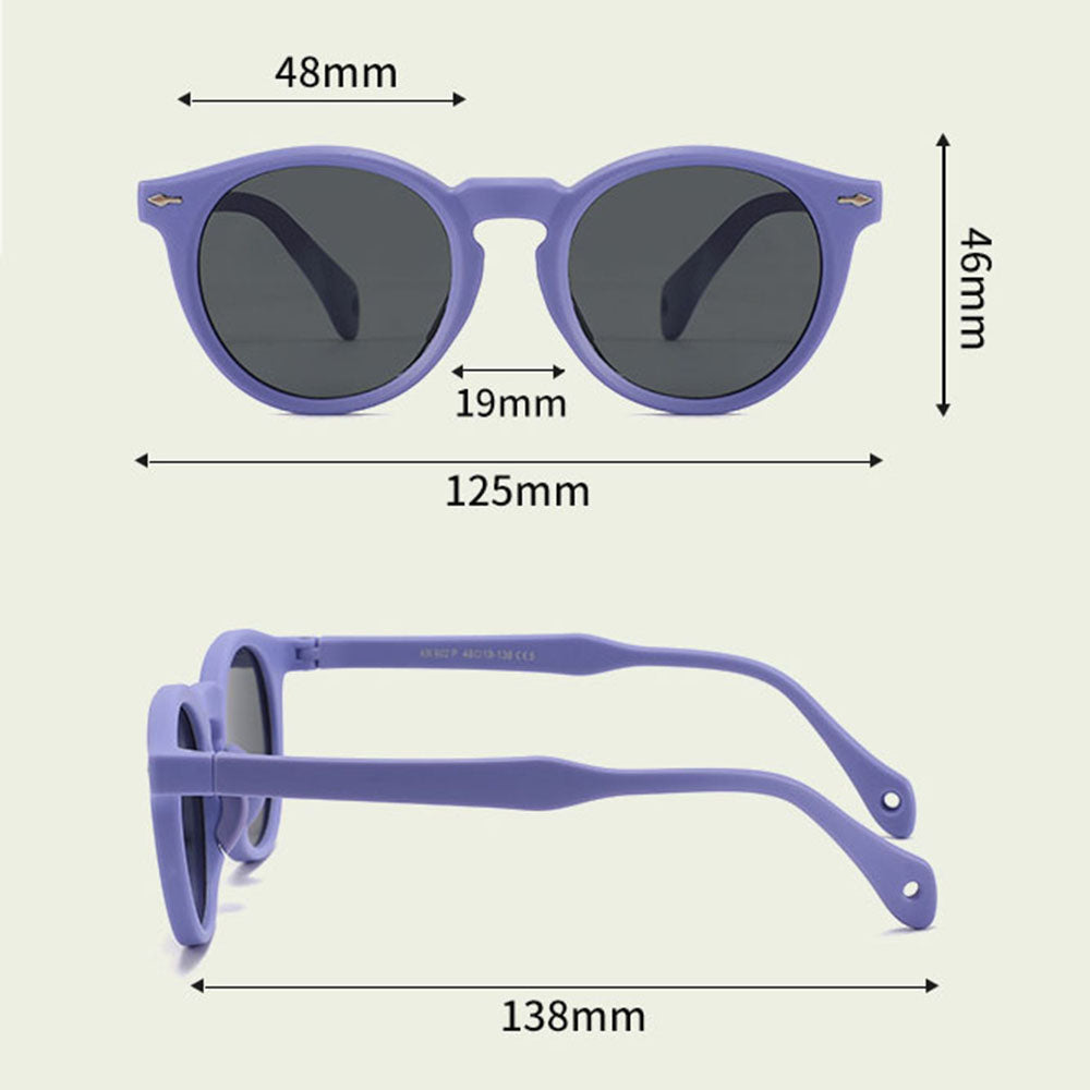 Techsuit 602 Kinder Sonnenbrille, polarisiert, UV-Schutz, Beige