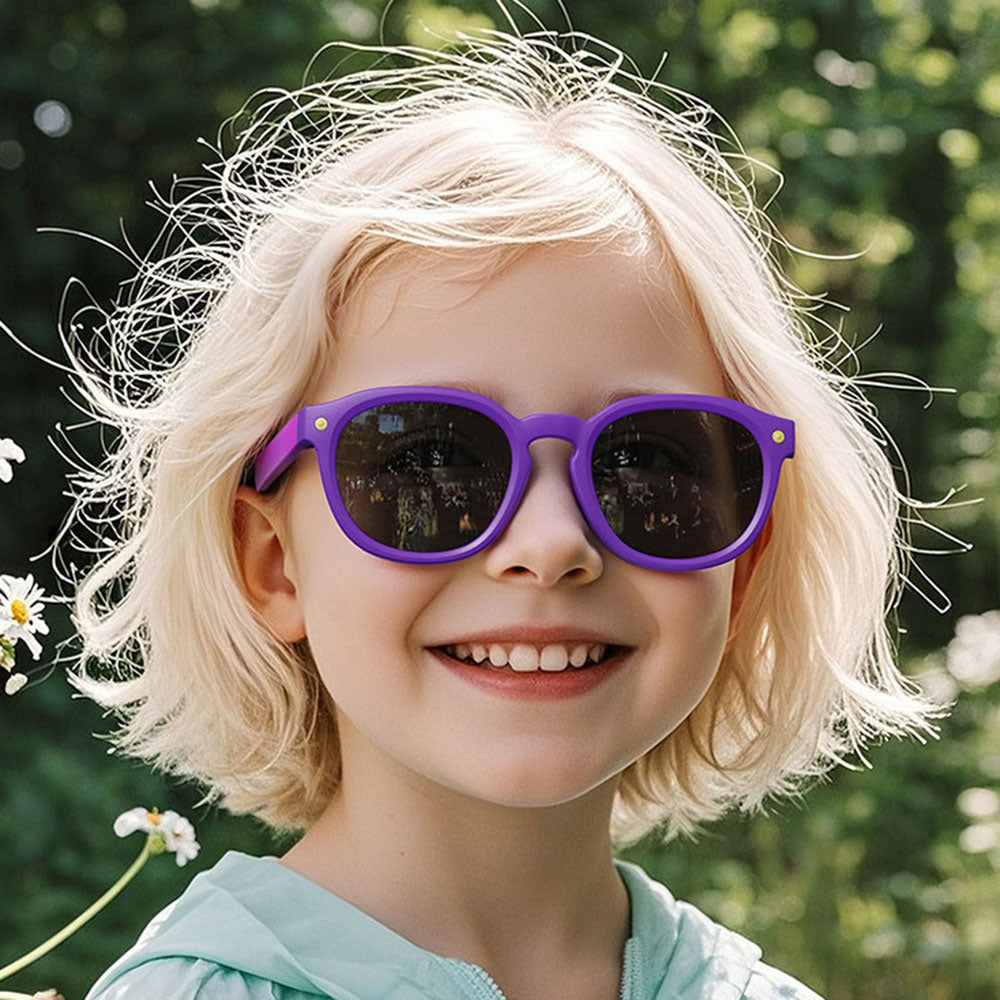 Lunettes de Soleil Enfants Techsuit 616, Polarisées, Protection UV, Bleu Jaune