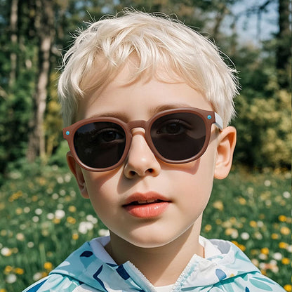 Lunettes de Soleil Enfants Techsuit 616, Polarisées, Protection UV, Bleu Jaune
