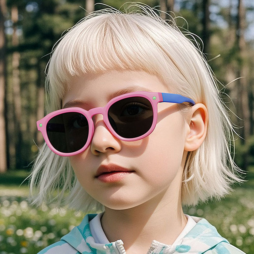 Lunettes de Soleil Enfants Techsuit 616, Polarisées, Protection UV, Bleu Jaune