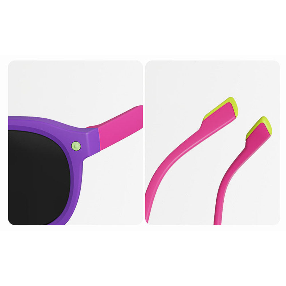Lunettes de Soleil Enfants Techsuit 616, Polarisées, Protection UV, Bleu Jaune
