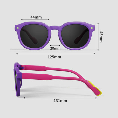 Lunettes de Soleil Enfants Techsuit 616, Polarisées, Protection UV, Bleu Jaune