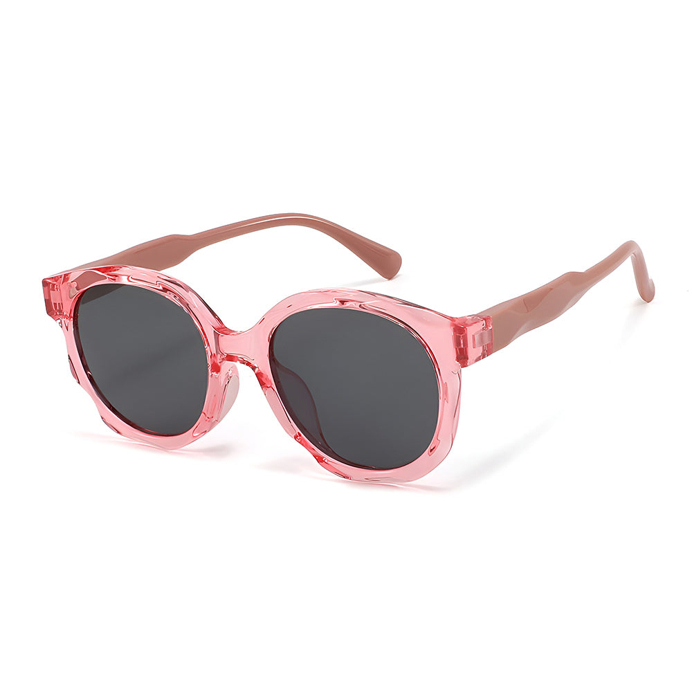 Techsuit 627 Kinder-Sonnenbrille, polarisiert, UV-Schutz, Pfirsichrosa