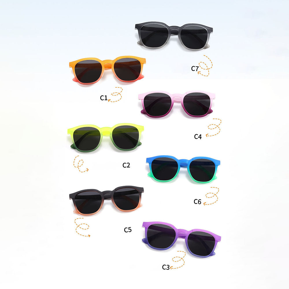 Techsuit 691 Kinder-Sonnenbrille, polarisiert, UV-Schutz, lila