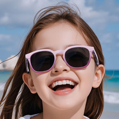 Techsuit 691 Kinder-Sonnenbrille, polarisiert, UV-Schutz, schwarz