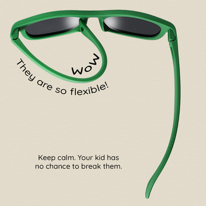 Techsuit Kinder Sonnenbrille 8351-C27, polarisiert, grün