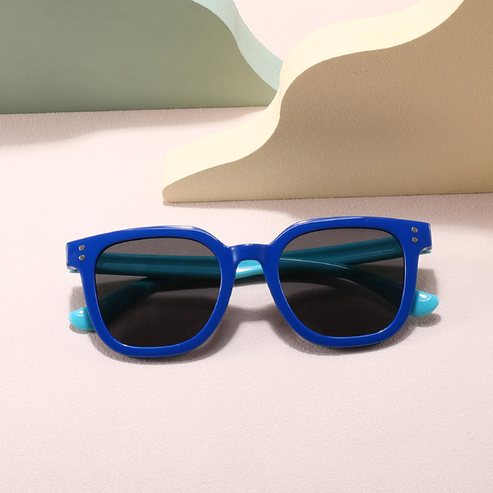 Techsuit 8351-C28 Kids' Sunglasses, Polarized, Turquoise Blue