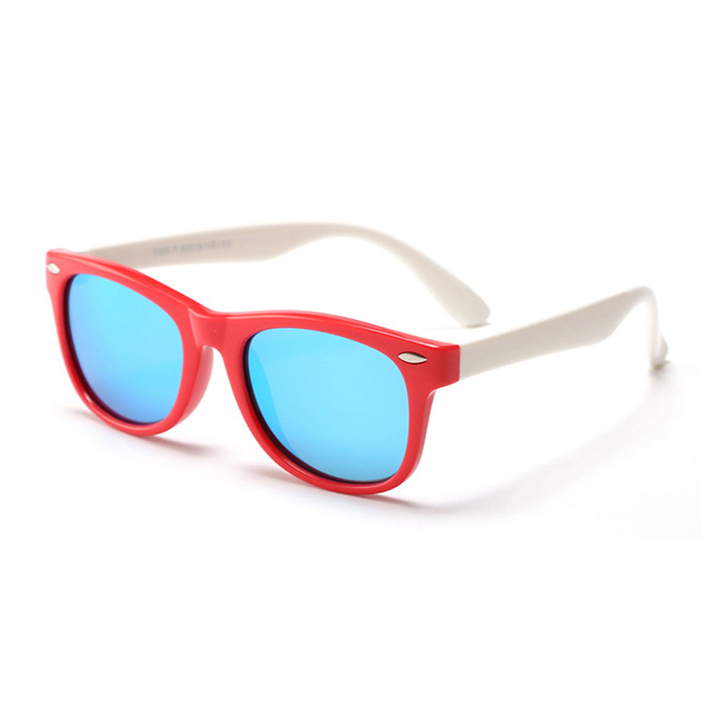 Techsuit D802 Kinder-Sonnenbrille, polarisiert, UV-Schutz, blau