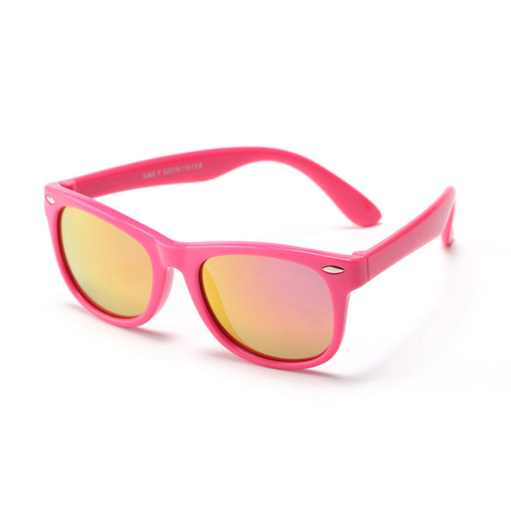Techsuit D802 Kinder Sonnenbrille, polarisiert, UV-Schutz, rosa