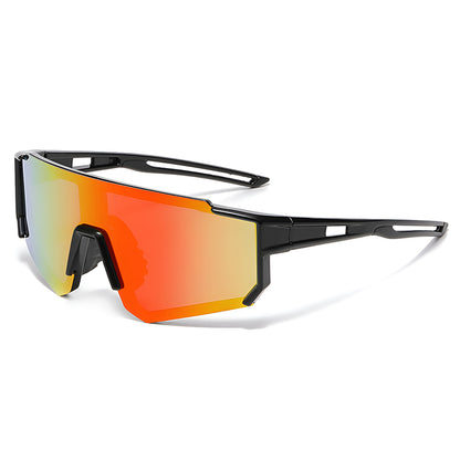 Techsuit R601 Kinder-Sonnenbrille, polarisiert, UV-Schutz, Schwarz Orange Gelb