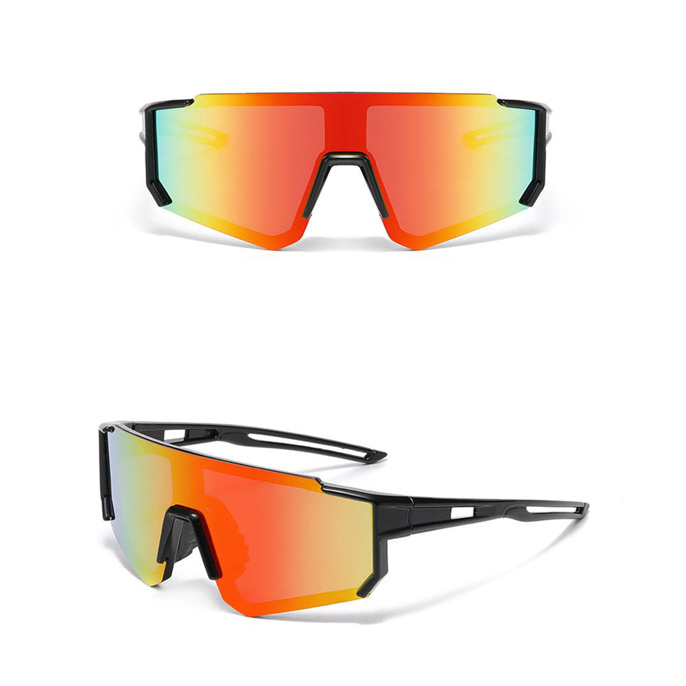 Techsuit R601 Kinder-Sonnenbrille, polarisiert, UV-Schutz, Schwarz Orange Gelb